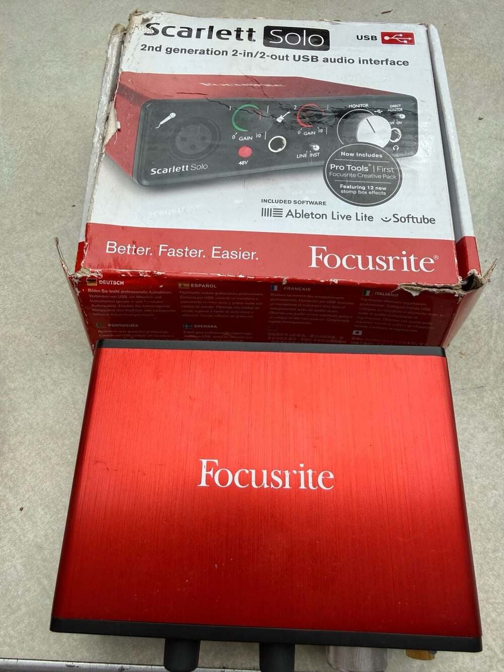 Focusrite Scarlett Solo 2nd Generation USB Audio Interface